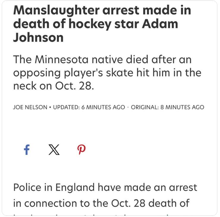 Hockey player arrested and charged with Manslaughter! Citizen Watch